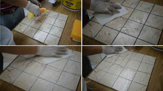 彩砂填缝剂清洗效果 彩砂填缝剂清洗效果